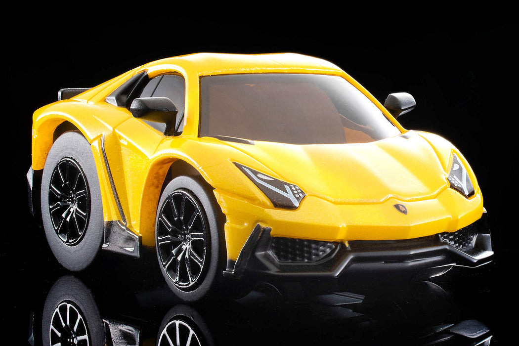 Tomytec Lamborghini Aventador 50e anniversaire Choro Qzero Z-75A modèle jaune fini