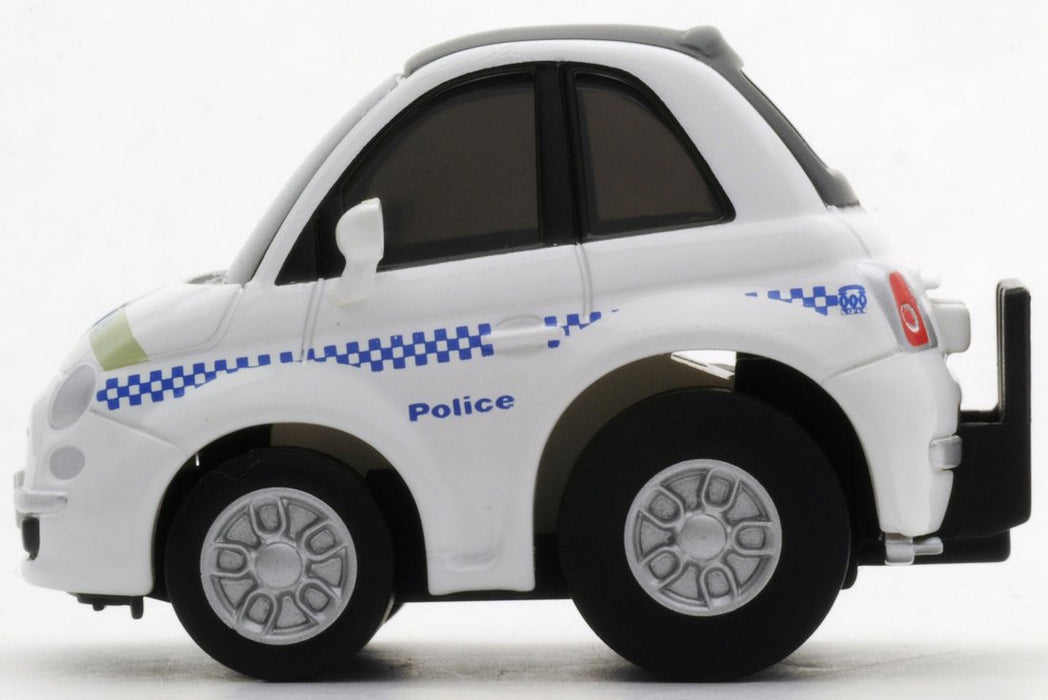 Tomytec Choroq Zero Z-29C Fiat 500C - Modèle de voiture de police de qualité supérieure