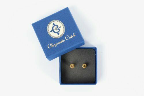 Chrysmela Catch Pierced Earrings Catch Cc-yg Gold Color Patent Acquisition