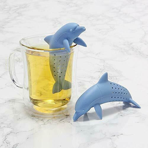 Colorata Animal Tea Strainer Bottlenose Dolphin Silicon Animal Tea Strainer