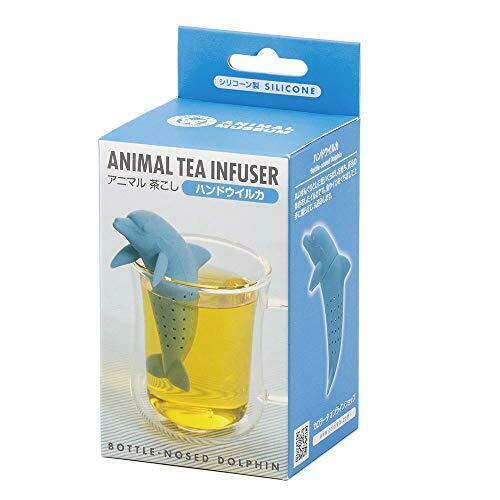 Colorata Animal Tea Strainer Bottlenose Dolphin Silicon Animal Tea Strainer