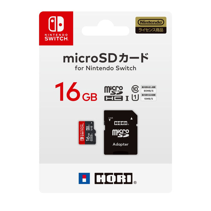 Carte Microsd HORI 16 Go pour Nintendo Switch