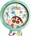 Crayon Shin-chan Pendulum Wall Clock Pajama Ver. Green 28cm Japan Limited - Japan Figure