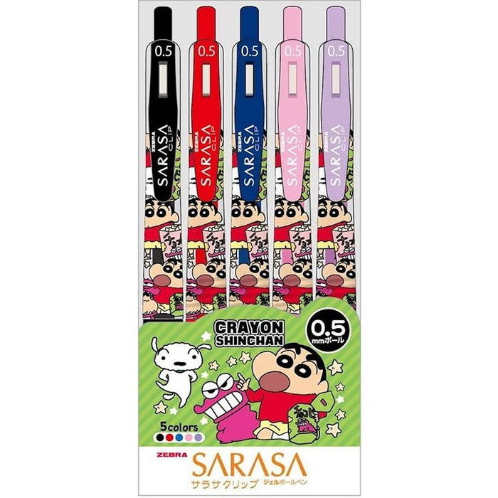 T'S Factory Color Ballpoint Pen Set Of 5 Crayon Shin-Chan Sarasa 0.5Mm