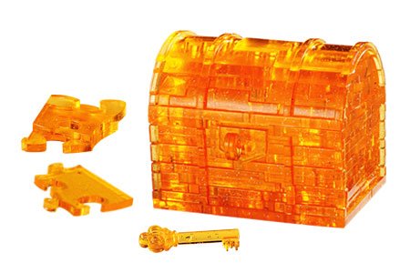 Beverly Crystal 3D Puzzle 50088 Treasure Box Crystal 3D Jigsaw Puzzle Block Toys- Japan Figure Store - #1 Bring To You The Best Japanese Goods