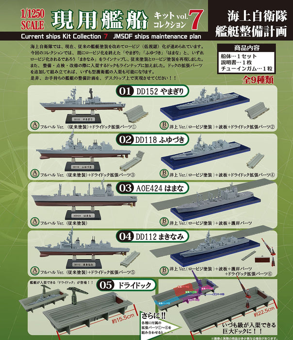 F-TOYS 1/1250 Contemporary Ship Kit Collection Vol.7 Jmsdf Fleet Improvement Project 10Pack Box