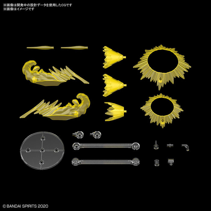 BANDAI 30Mm 1/144 Customize Effect Action Image Ver. Yellow Plastic Model