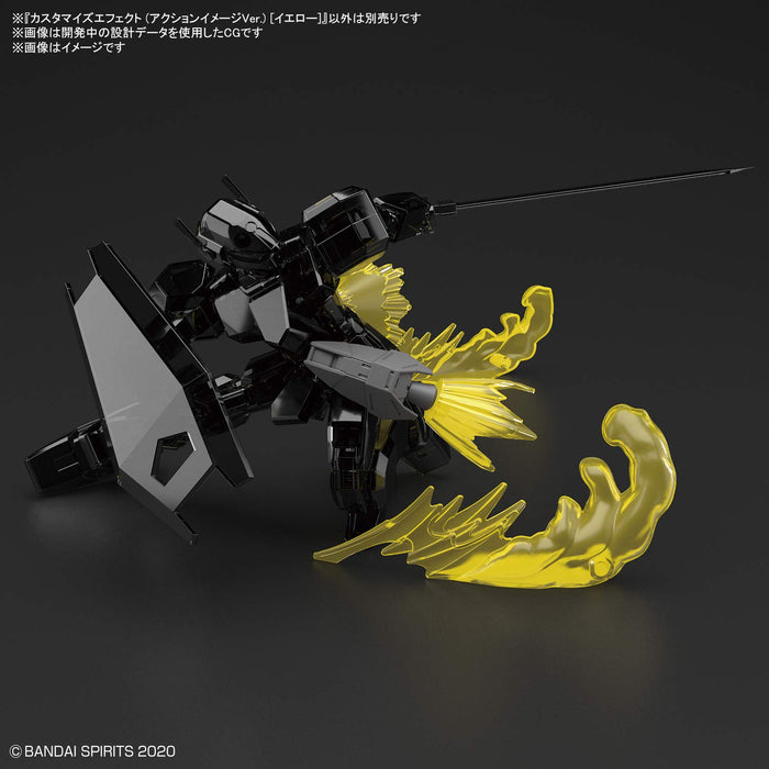 BANDAI 30Mm 1/144 Customize Effect Action Image Ver. Yellow Plastic Model