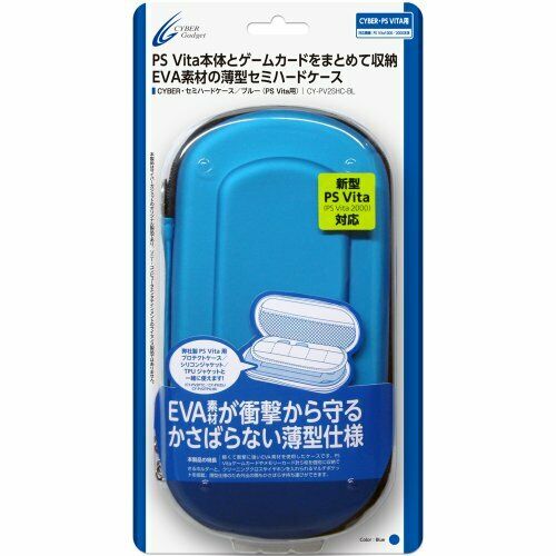 Cyber Gadget Semi Hard Case Ps For Vita2000 / 1000 Blue - Japan Figure