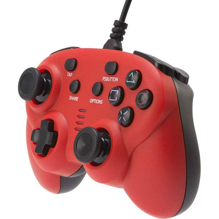 Cyber ​​Gadget Manette Filaire Mini Rouge - PS4/Switch