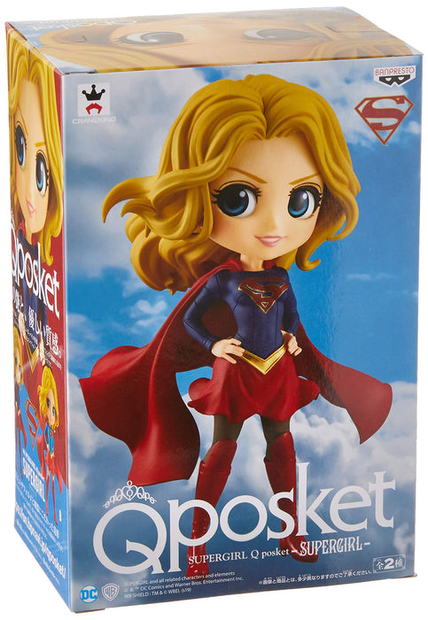 Banpresto Dc Comics Q Posket Supergirl Figure Normal Color Ver. - Japan