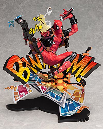 Deadpool Breaking The Force Wall Non-Scale Abs Pvc Peint Figure Finie