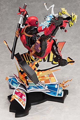 Deadpool Breaking The Force Wall Non-Scale Abs Pvc Peint Figure Finie