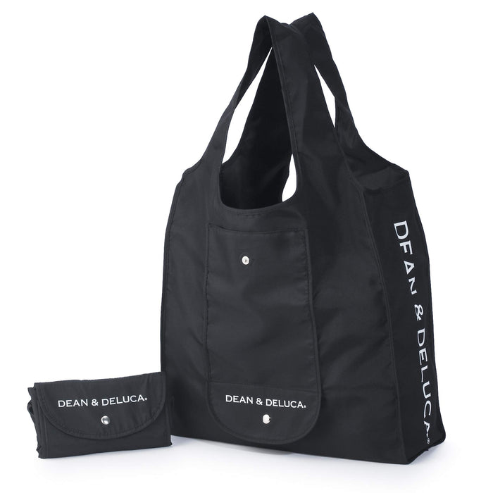 Dean & Deluca Eco Bag Foldable Lightweight Compact Plastic Japan - Black Shopping Bag