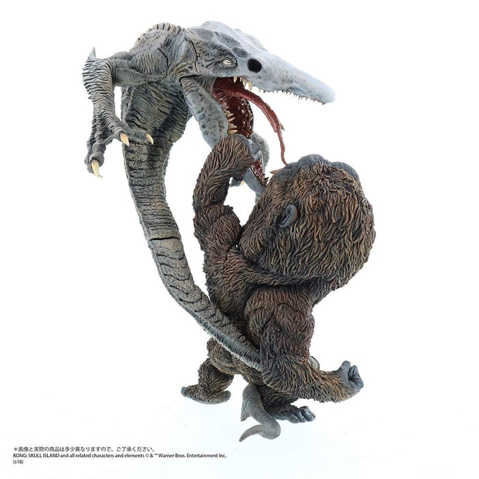 Defo-Real-Serie King Kong: Skull Island Giant Kong Vs. Schädel-Crawler-Höhe ca. 200 mm PVC-bemalte fertige Figur