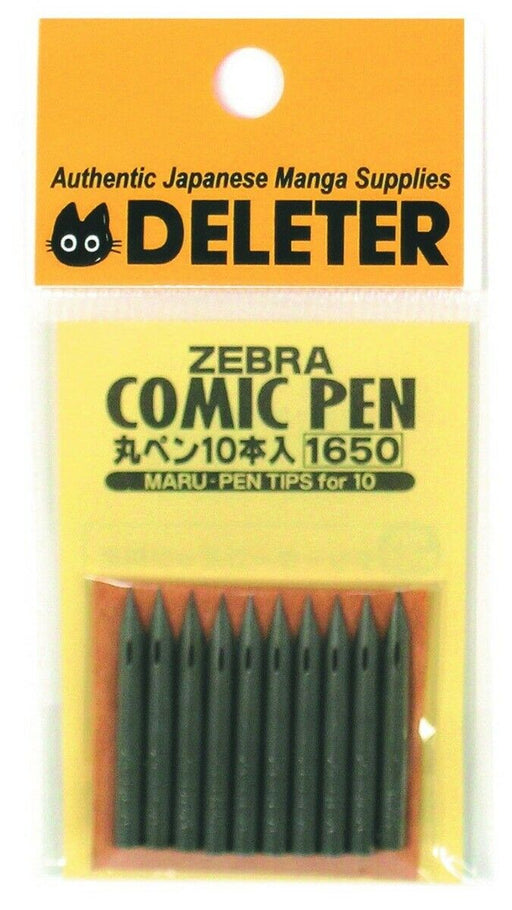 Deleter 342-1013 Zebra Comic Pen Maru-pen Tips Nib For 10 Pcs Set - Japan Figure