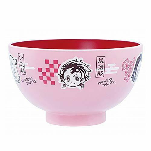 Demon Slayer Kimetsu Soup Bowl 11cm Pink Tanjiro Kamado Nezuko Inosuke - Japan Figure