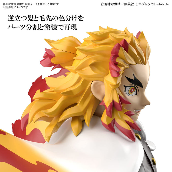 Modèle Demon Slayer Rengoku Anjuro, modèle en plastique à code couleur