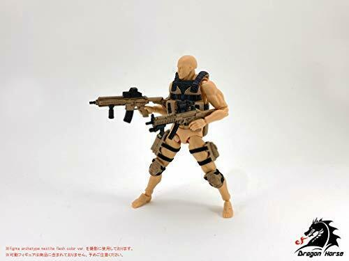 Dh-e001ad Équipement pour figurine mobile à l'échelle 1/12 : Set A Assault Desert Ver.