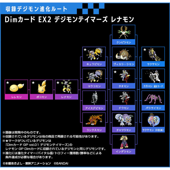 Bandai Dim Card Ex2 Digimon Tamers Renamon Dim Cards Made In Japan