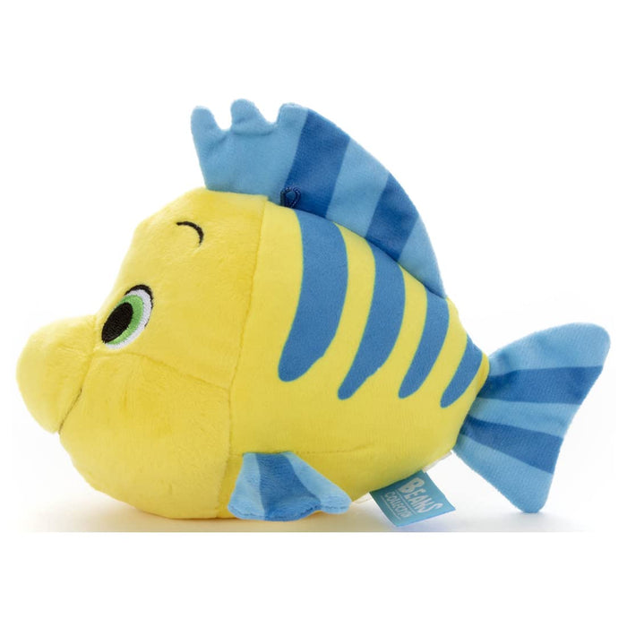 Disney Character Washable Beans Collection Flounder Plush Toy Width 13Cm