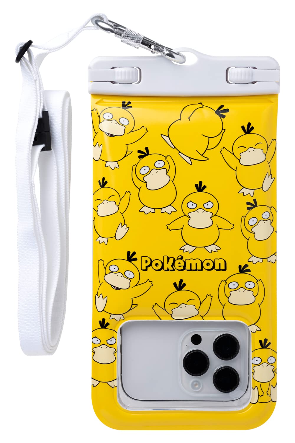 Divaid Hamee Pokemon Waterproof Case Shoulder Strap Compatible w/ iPhone Android & Various Smartphones IP68