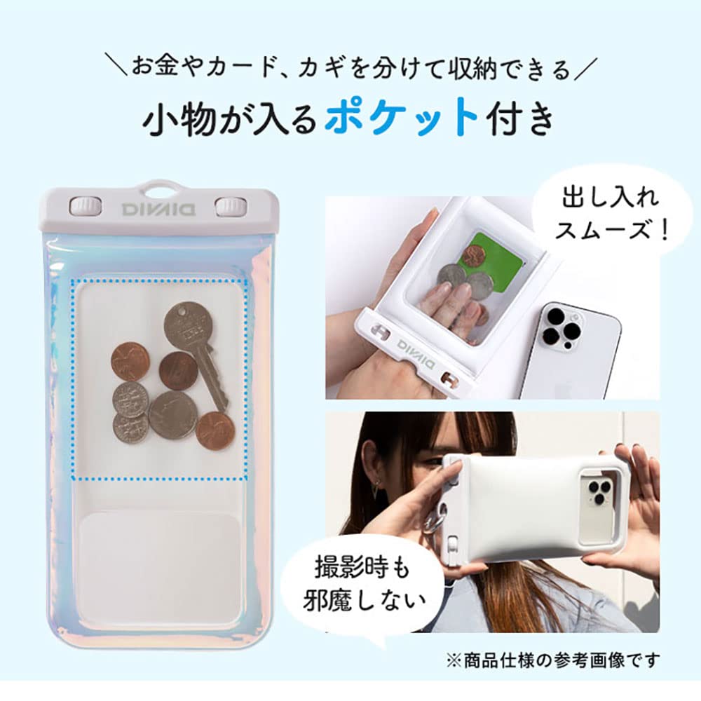 Divaid Hamee Pokemon Waterproof Case Shoulder Strap Compatible w/ iPhone Android & Various Smartphones IP68- Japan Figure Store - #1 Bring To You The Best Japanese Goods