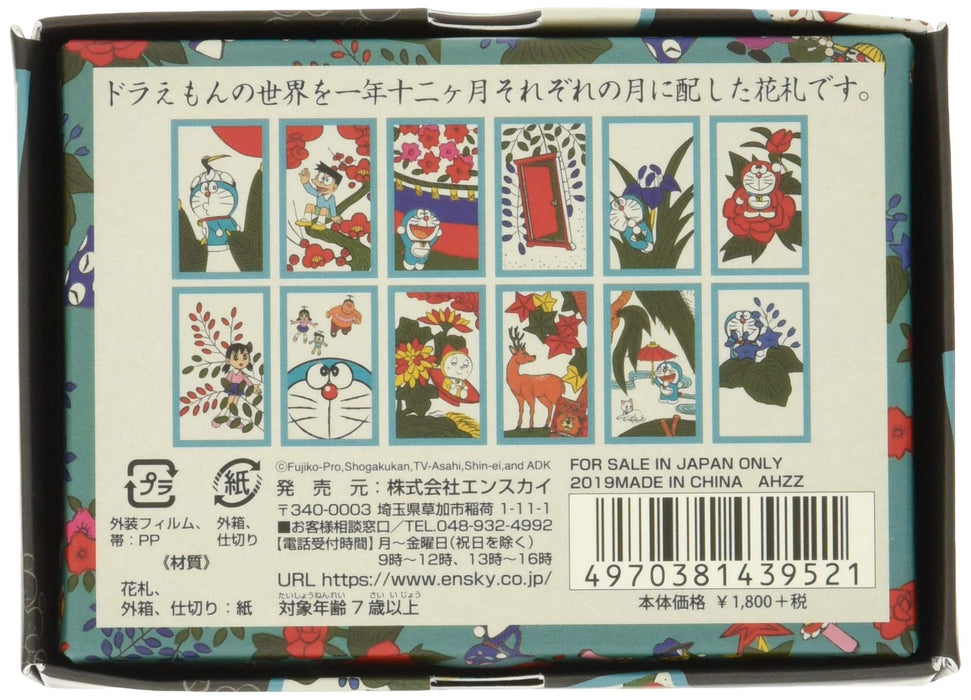ENSKY 439521 Cartes à jouer japonaises Hanafuda Doraemon