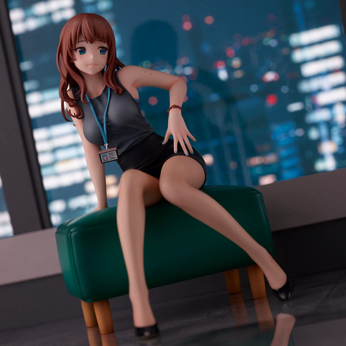 Doshima Illustration &amp;quot;Senior Office Lady avec de nombreuses taupes&amp;quot; Figure finie peinte en ABS sans échelle en PVC