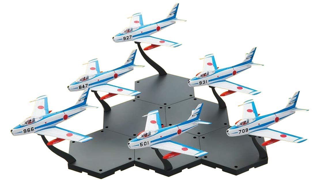 DOYUSHA Modern Aircraft Collection No.21 First Blue Impulse F-86F Saber 12 pièces 1/144 Scale Plastic Model Set
