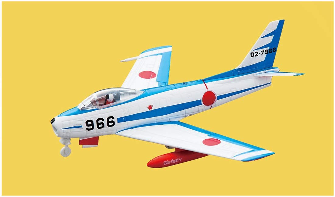 DOYUSHA Modern Aircraft Collection No.21 First Blue Impulse F-86F Sabre 12-teiliges Plastikmodell-Set im Maßstab 1:144