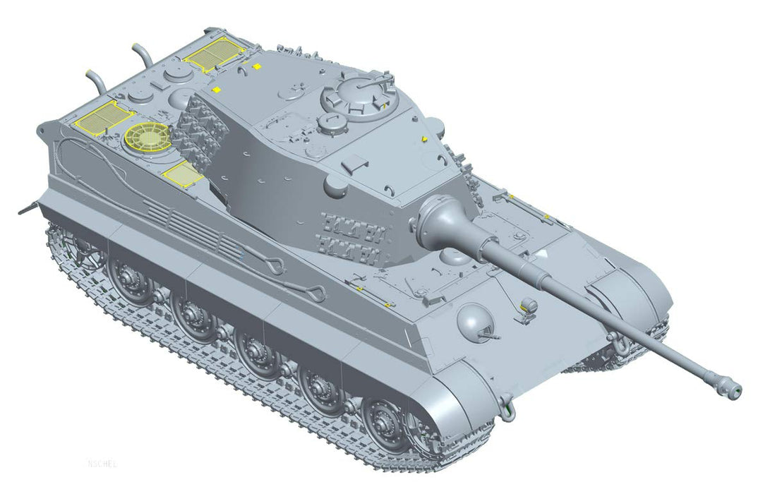 DOYUSHA 402528 Deutscher schwerer Panzer King Tiger Henschel Turret Plastikbausatz im Maßstab 1:35