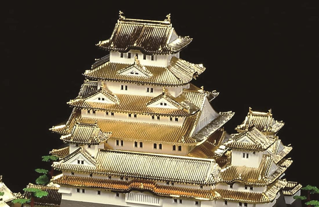 Doyusha 1/380 Japanese Famous Castle Deluxe Gold Himeji Castle Plastic Model Dg-1