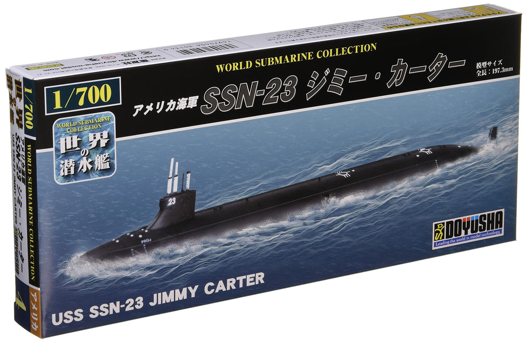 DOYUSHA 1/700 Submarines Of The World Series No.04 Us Navy Ssn-23 Jimmy Carter Plastic Model