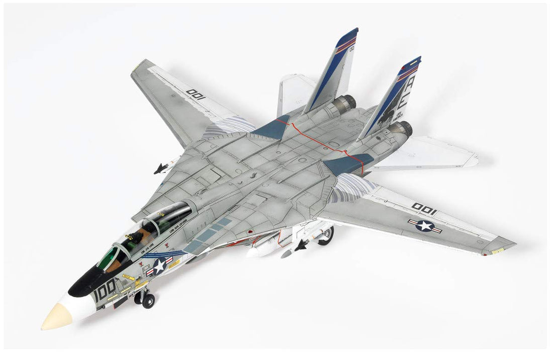 DOYUSHA 412657 Usn F-14A Tomcat Vf-143 Pukin' Dogs 1/72 Scale Plastic Kit