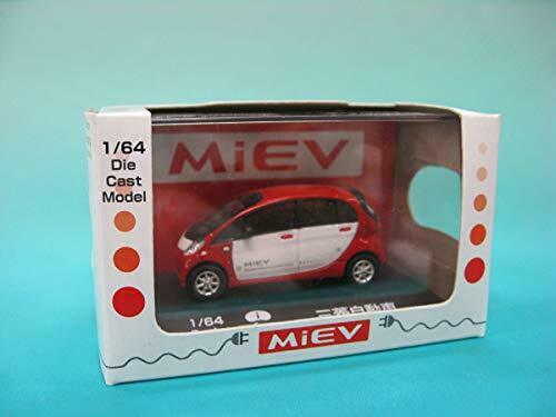 Doyusha Mitsubishi I-miev 1/64 Miniaturautos aus Druckguss, rot / weiß lackiert
