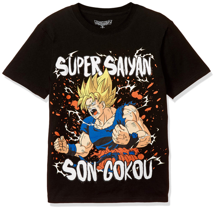 Dragon Ball Z T-Shirt Super Saiyan Goku Short Sleeve Black Japan M