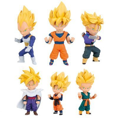 Banpresto Dragon Ball Z Super Saiyans World Collectable Figure Set (6 Types) Japan