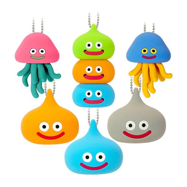Dragon Quest 3D Silicone Monster Keychain 1Box = 12 Pieces All 6 Types
