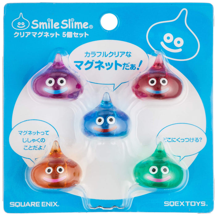 Square Enix Dragon Quest Smile Slime Clear Magnet Set Of 5 Smile Slime Clear Magnet