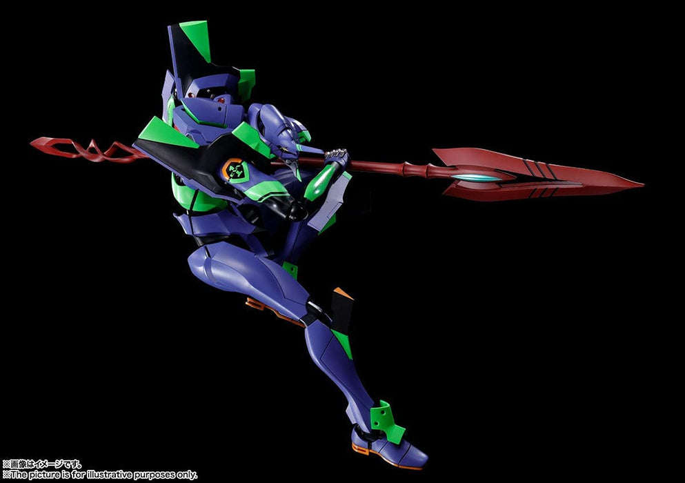 Dynaction General-Purpose Humanoid Decisive Battle Weapon Android Evangelion Unit 01 + Spear Of Cassius (Renewal Color Edition) Approx. 400Mm Abs/Pom/Die-Cast/Pvc Painted Movable Figure