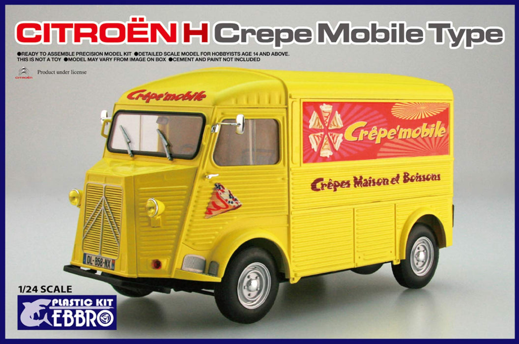 EBBRO 25010 Kit de modèle en plastique à l'échelle 1/24 Citroen H Crepe Mobile