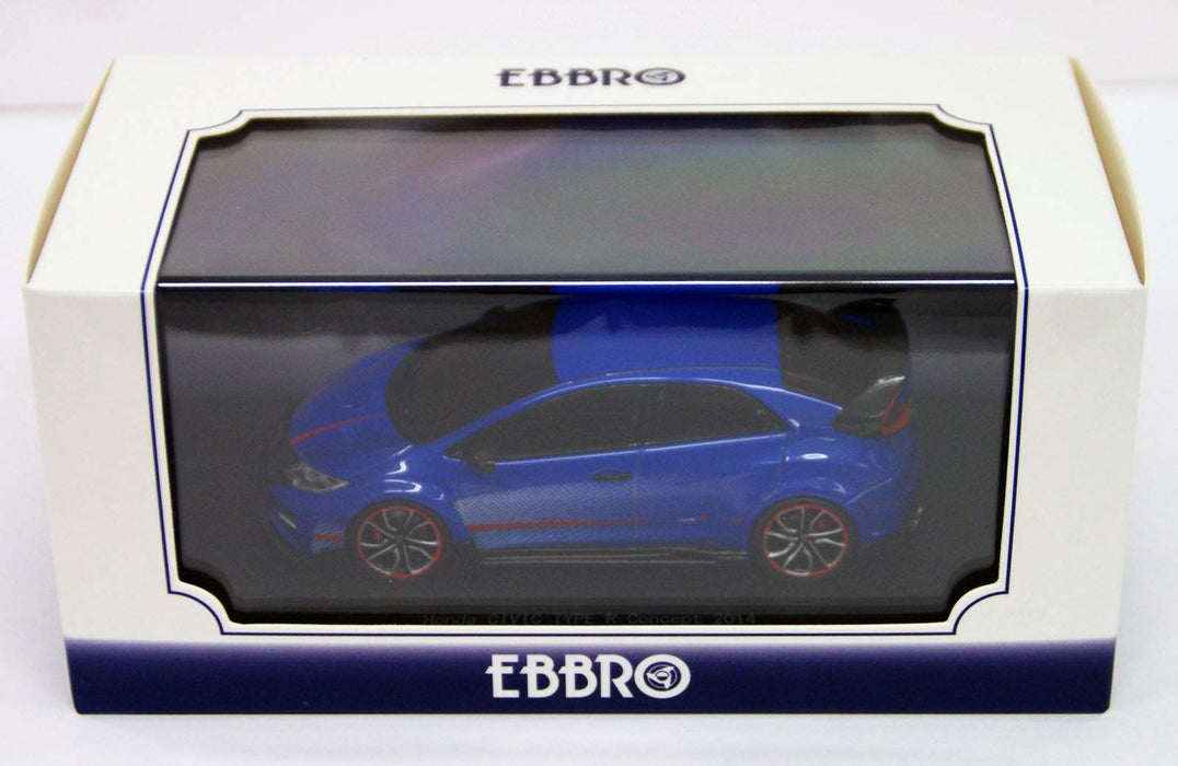 EBBRO 45235 Honda Civic Type R Concept 2014 Blue 1/43 Scale