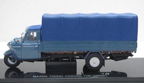 Ebro 1/43 Mazda T2000 Camion 3 roues Toit en toile 1962 Bleu Produit fini