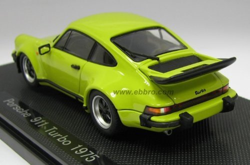 EBBRO 43753 Porsche 911 Turbo 1975 Vert Clair Echelle 1/43