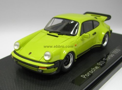EBBRO 43753 Porsche 911 Turbo 1975 Light Green 1/43 Scale