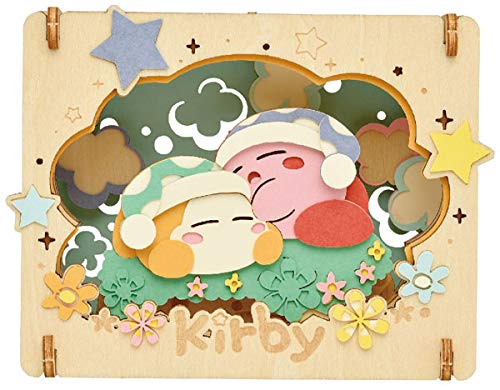 Ensky Pt-W15 Paper Theater Wood Style Kirby's Dream Land Kirby Taking A Nap Papercraft Kit