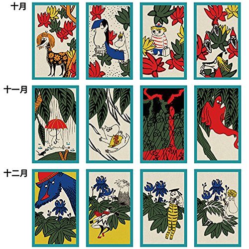 ENSKY 379452 Japanische Spielkarten Hanafuda Die Mumins