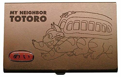 Ensky My Neighbor Totoro Cat Bus Metal Card Case 12 Dark Brown