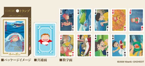 ENSKY 181994 Nombreuses Scènes Cartes à Jouer Studio Ghibli : Ponyo